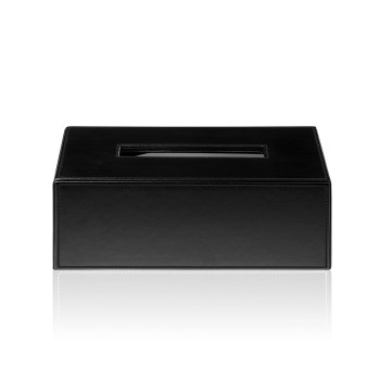 Decor Walther Brownie KB40 Диспенсер для салфеток 24x12x8см, настольный, цвет: черная кожа Decor Walther Brownie KB40 Диспенсер для салфеток 24x12x8см, настольный, цвет: черная кожа