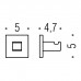 Colombo Basic Q Крючок LC97, цвет: хром
