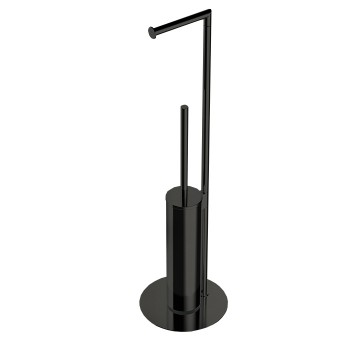 Colombo Mini Стойка напольная с держателем т/б, ерш H61,5cм D18cм, цвет: PVD графит матовый Colombo Mini Стойка напольная с держателем т/б, ерш H61,5cм D18cм, цвет: PVD графит матовый