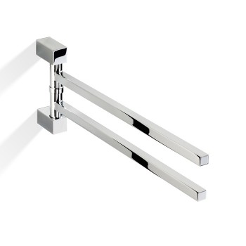 Decor Walther Corner HTH2 Полотенцедержатель поворотный 39.8см, двойной, подвесной, цвет: хром Decor Walther Corner HTH2 Полотенцедержатель поворотный 39.8см, двойной, подвесной, цвет: хром