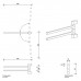 Decor Walther Corner HTH2 Полотенцедержатель поворотный 39.8см, двойной, подвесной, цвет: хром Decor Walther Corner HTH2 Полотенцедержатель поворотный 39.8см, двойной, подвесной, цвет: хром