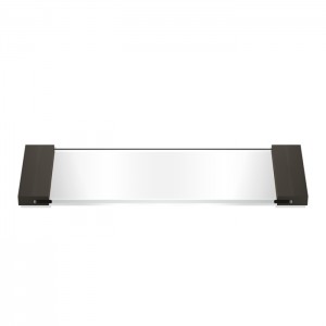 Decor Walther Classic Tab 34 Лоток универсальный 34x12см, прозрачное стекло, настольный, цвет: темная бронза