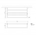 Decor Walther Corner KHT Полотенцедержатель 60см, подвесной, цвет: черный матовый