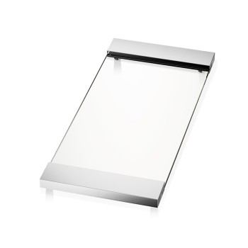 Decor Walther Tab 37 Лоток универсальный 37x17см, прозрачное стекло, настольный, цвет: хром Decor Walther Tab 37 Лоток универсальный 37x17см, прозрачное стекло, настольный, цвет: хром