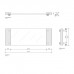 Decor Walther Classic Tab 34 Лоток универсальный 34x12см, прозрачное стекло, настольный, цвет: золото матовое Decor Walther Classic Tab 34 Лоток универсальный 34x12см, прозрачное стекло, настольный, цвет: золото матовое