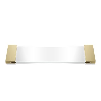 Decor Walther Classic Tab 34 Лоток универсальный 34x12см, прозрачное стекло, настольный, цвет: золото матовое Decor Walther Classic Tab 34 Лоток универсальный 34x12см, прозрачное стекло, настольный, цвет: золото матовое