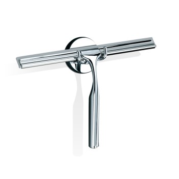 Decor Walther Qquick Щетка для чистки стекла 165х250х30 мм., с настенным держателем и запасной резинкой, цвет хром Decor Walther Qquick Щетка для чистки стекла 165х250х30 мм., с настенным держателем и запасной резинкой, цвет хром