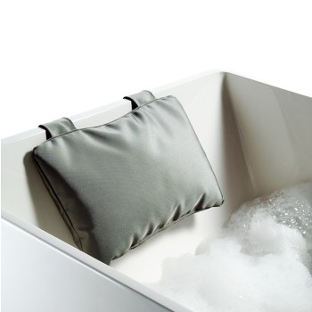Decor Walther Loft NK Подушка для ванной 32x21см, на двух присосках, нейлон, подвесной, цвет: серый Decor Walther Loft NK Подушка для ванной 32x21см, на двух присосках, нейлон, подвесной, цвет: серый