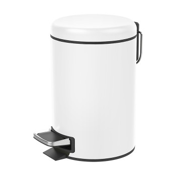 Decor Walther Bin Ведро для мусора, с педалью, цвет: белый матовый Decor Walther Bin Ведро для мусора, с педалью, цвет: белый матовый