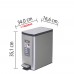 Мусорное ведро c педалью EKO EDISON EK8248 MMT-10L (10л) Мусорное ведро c педалью EKO EDISON EK8248 MMT-10L (10л)