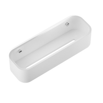 Полка для ванной 30 см белая-хром Decor Walther Stone 0973854 Полка для ванной 30 см белая-хром Decor Walther Stone 0973854