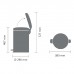 Мусорное ведро с педалью Brabantia NewIcon корица 304545 (20л)