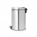 Мусорное ведро с педалью Brabantia NewIcon матовая сталь 111907 (20л)