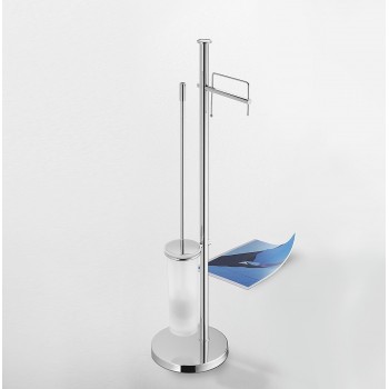 Стойка для ершика с бумагодержателем Colombo Design PLUS W4935