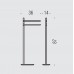 Стойка для полотенец Colombo Design Square B9901