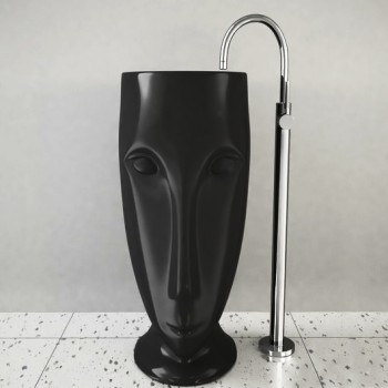 Раковина напольная Kerasan Artwork Moloco 474031 черная Раковина напольная Kerasan Artwork Moloco 474031 черная