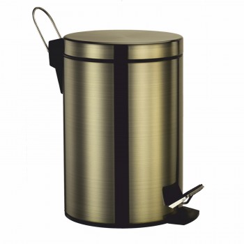 Мусорное ведро с педалью Wasserkraft K-645 (5л) бронза Мусорное ведро с педалью Wasserkraft K-645 (5л) бронза
