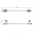 Полотенцедержатель 40 см Camelos Rychmond Chrome H1607-4 Полотенцедержатель 40 см Camelos Rychmond Chrome H1607-4