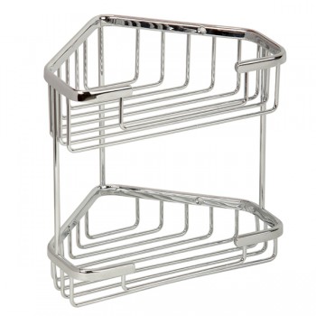 Полка-решетка двойная угловая Veragio Basket Cromo VR.GFT-9053.CR Полка-решетка двойная угловая Veragio Basket Cromo VR.GFT-9053.CR