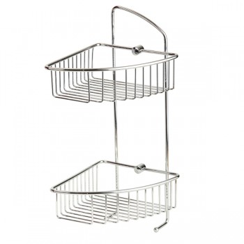 Полка-решетка двойная угловая Veragio Basket Cromo VR.GFT-9037.CR Полка-решетка двойная угловая Veragio Basket Cromo VR.GFT-9037.CR
