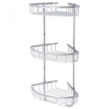Полка-решетка угловая тройная Veragio Basket Cromo VR.GFT-9067.CR Полка-решетка угловая тройная Veragio Basket Cromo VR.GFT-9067.CR