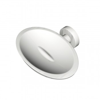 Мыльница настенная металлическая Colombo Design PLUS W4901.BM белая Мыльница настенная металлическая Colombo Design PLUS W4901.BM белая