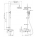 Душевая система с термостатическим смесителем Wasserkraft A11301 Thermo