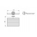 Полка-решетка прямоугольная Timo Nelson 160022/02 бронза