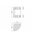 Полка-решетка угловая двойная Timo Nelson 160082/02 бронза