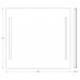 Зеркало с led подсветкой EVOFORM Ledline BY 2118 (90х75)