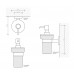 Дозатор для жидкого мыла подвесной Decor Walther Basic WSP 0530860 черный