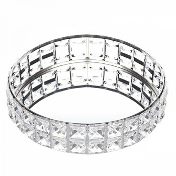 Подставка для предметов 25 см Kassatex Crystal Silver CRY-R2TR-SLV Подставка для предметов 25 см Kassatex Crystal Silver CRY-R2TR-SLV