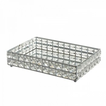 Подставка для предметов 35 см Kassatex Crystal Silver CRY-STR-SLV Подставка для предметов 35 см Kassatex Crystal Silver CRY-STR-SLV