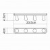 Планка с 4 крючками Wasserkraft Elbe K-1074BLACK Планка с 4 крючками Wasserkraft Elbe K-1074BLACK