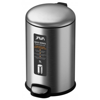 Мусорное ведро с педалью JAVA S-885-5L матовое (5л)