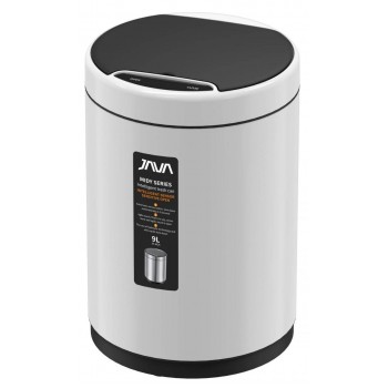 Мусорное ведро сенсорное JAVA S-882-9W белое (9л)
