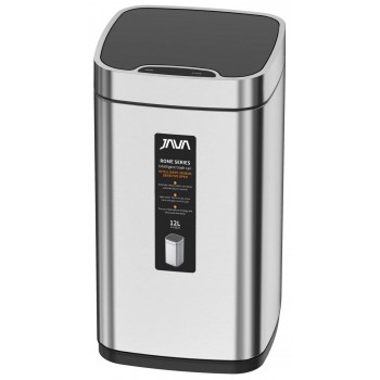 Мусорное ведро сенсорное JAVA S-883-12L матовое (12л) Мусорное ведро сенсорное JAVA S-883-12L матовое (12л)