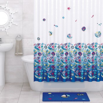 Шторка для ванной Wasserkraft Salm SC-13101 (180х200) Шторка для ванной Wasserkraft Salm SC-13101 (180х200)