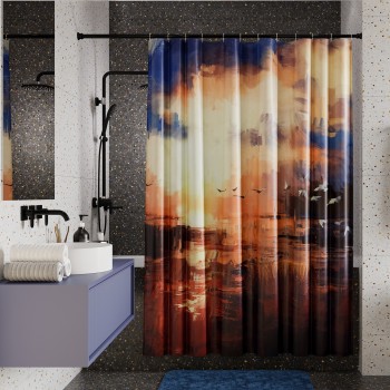 Шторка для ванной Wasserkraft Ammer SC-70103 (180х200) Шторка для ванной Wasserkraft Ammer SC-70103 (180х200)