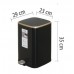 Мусорное ведро с педалью EKO CUBO EK9333 P-9L-MBS черное (9л) Мусорное ведро с педалью EKO CUBO EK9333 P-9L-MBS черное (9л)