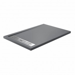 Душевой поддон Wasserkraft Wiese 84T06 120х80 см, искусственный камень, серый