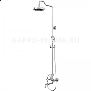 Душевая стойка со смесителем Gappo хром (G2489)