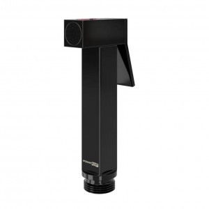 WasserKRAFT Glan A214 гигиеническая лейка с фиксатором, черный глянец