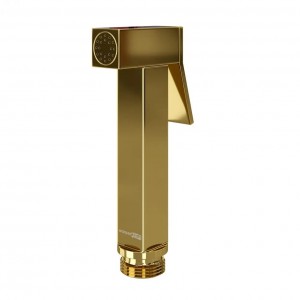WasserKRAFT Sauer A216 гигиеническая лейка с фиксатором, глянцевое золото