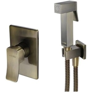 Гигиенический душ для биде со смесителем WasserKRAFT Exter A01652 бронза