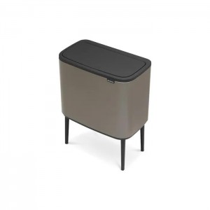 Brabantia Touch Bin Bo 316043 мусорный бак (3 x 11 л), платиновый