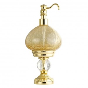 MIGLIORE Cristalia SWAROVSKI 16831 настольный дозатор жидкого мыла, золото