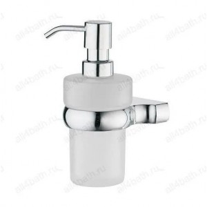 WasserKRAFT Berkel К-6899 дозатор для жидкого мыла настенный, матотвое стекло/хром