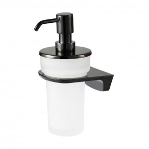 WasserKRAFT Glan K-5199 дозатор для жидкого мыла настенный, матовое стекло/черный