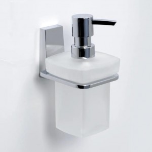 WasserKRAFT Lopau K-6099 дозатор жидкого мыла, матовое стекло/хром